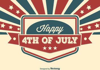Fourth of July Illustration - vector gratuit #141897